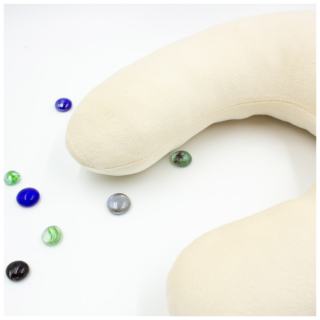 Подушка MirSon для подорожей №8749 Velvet Line 28-0004 Cream 50% Memory (2200006348344) - зображення 3