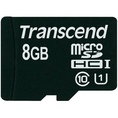 Карта пам'яті Transcend 8Gb microSDHC class 10 (TS8GUSDCU1) - зображення 1