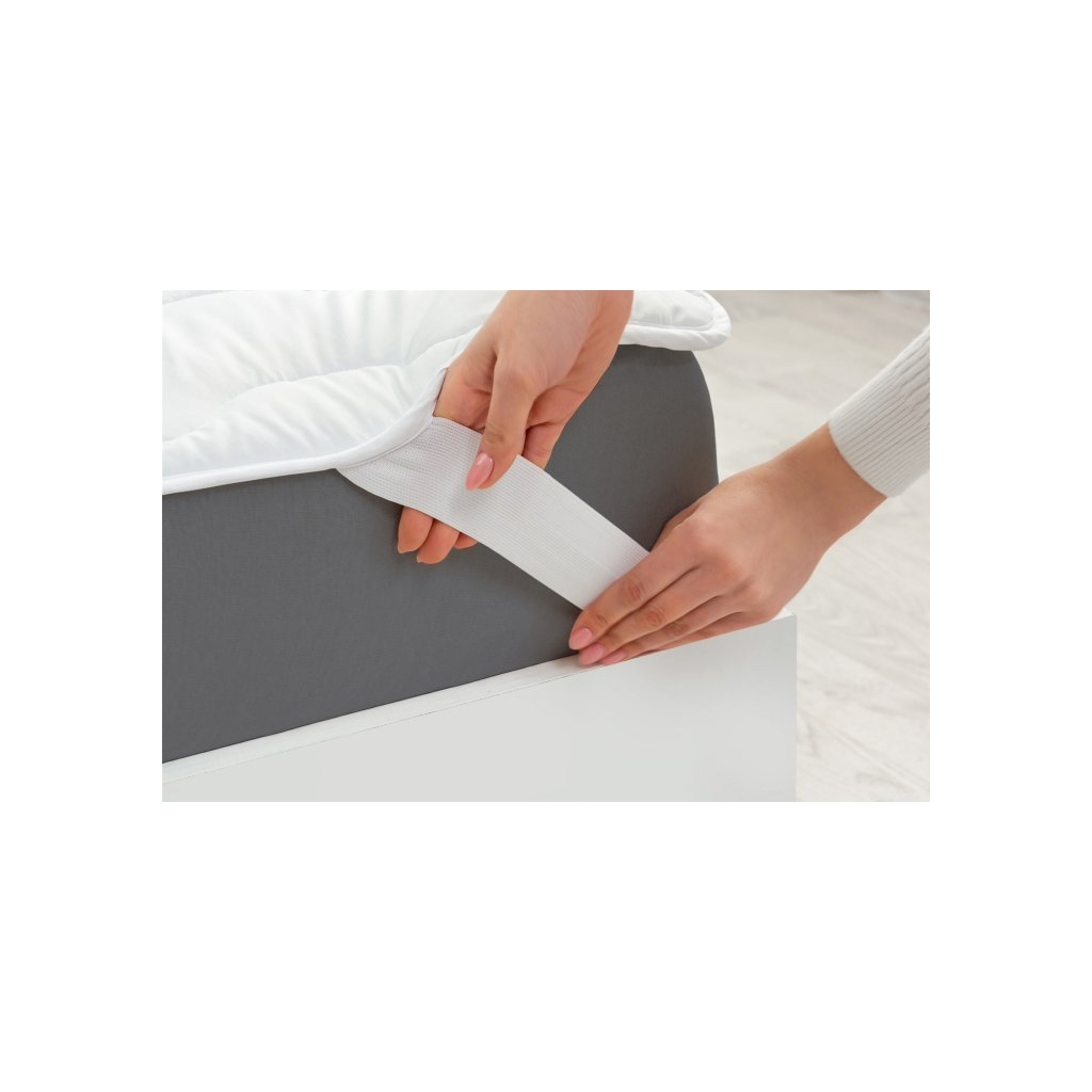 Наматрацник MirSon Eco Light №1718 Cotton Air-line на резинці по кутках White 80x200 см (2200002889421) - зображення 5