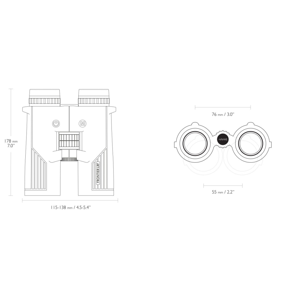 Бінокль Hawke Frontier LRF Green 10x42 з далекоміром 2300 м (38615) - зображення 8