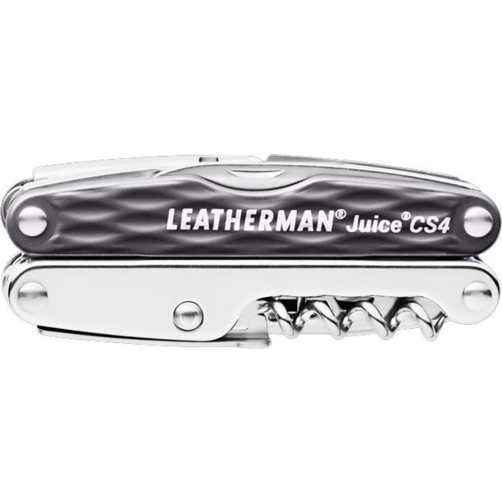 Мультитул Leatherman Juice CS4 - GRANITE GRAY зі шкіряним чохлом (831987) - зображення 3