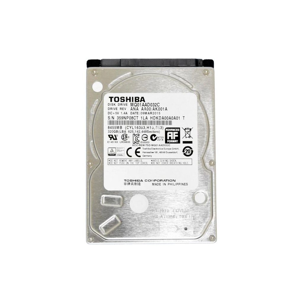 Жорсткий диск для ноутбука Toshiba 2.5" 320GB (MQ01AAD032C) - зображення 1
