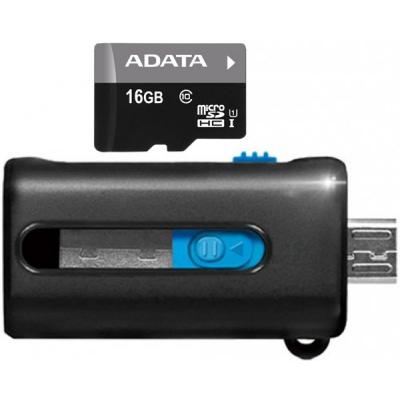 Карта пам'яті ADATA 16GB microSD class 10 UHS-I (AUSDH16GUICL10-ROTGMBK) - зображення 2