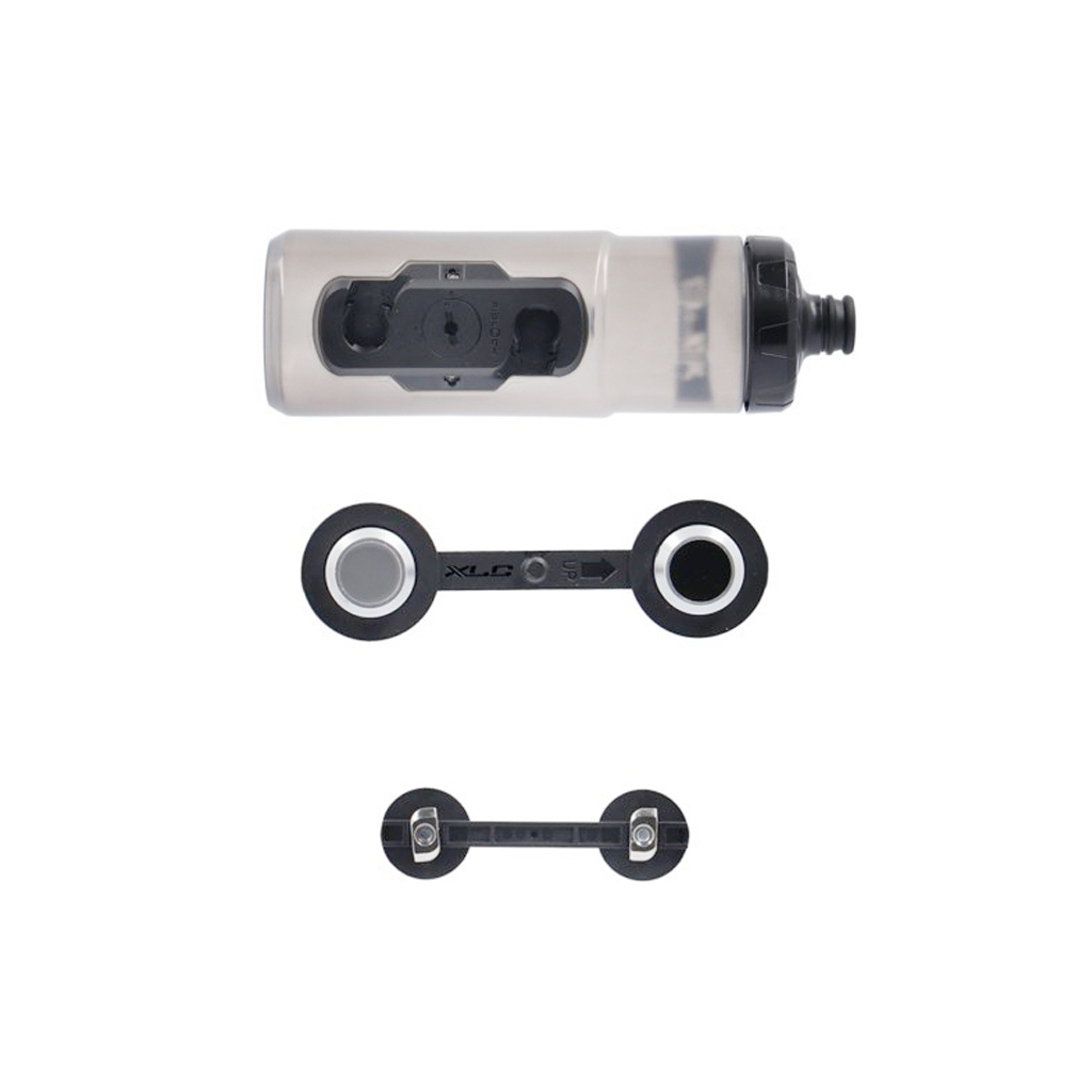 Фляга велосипедна XLC MR-S05 with adapter 600 мл Grey (2502402000) - зображення 2