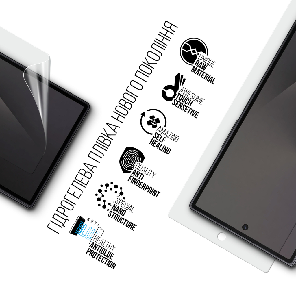 Плівка захисна Armorstandart Hydrogel Anti-Blue на зовнішній дисплей Samsung Fold 7 (SM-F966) (ARM87450) - зображення 2