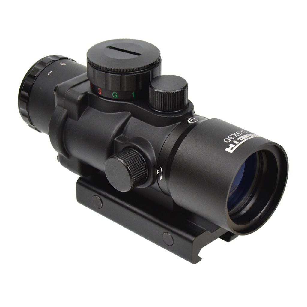 Коліматорний приціл Sigeta Prismatic 3.5x30 Mildot Red/Green/Blue (65713) - зображення 2