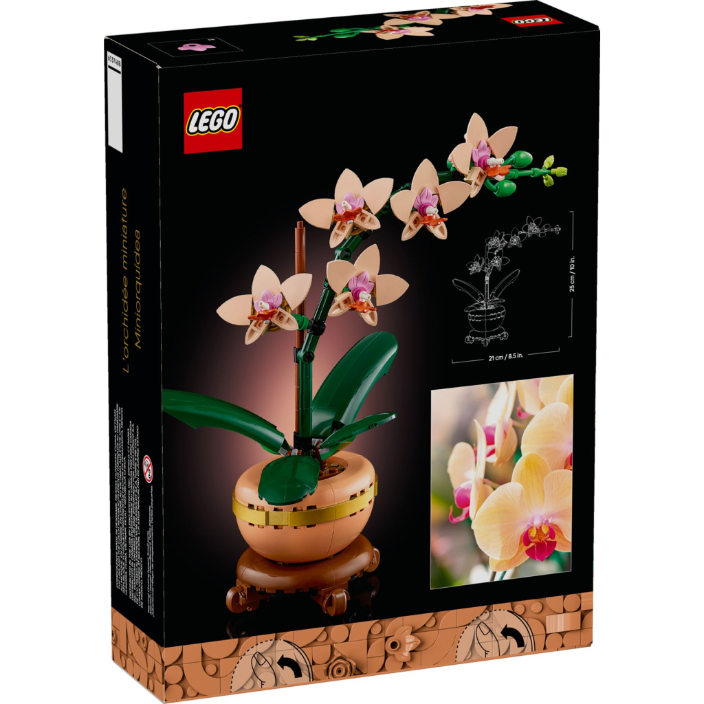Конструктор LEGO Botanicals Міні орхідея (10343) - зображення 7