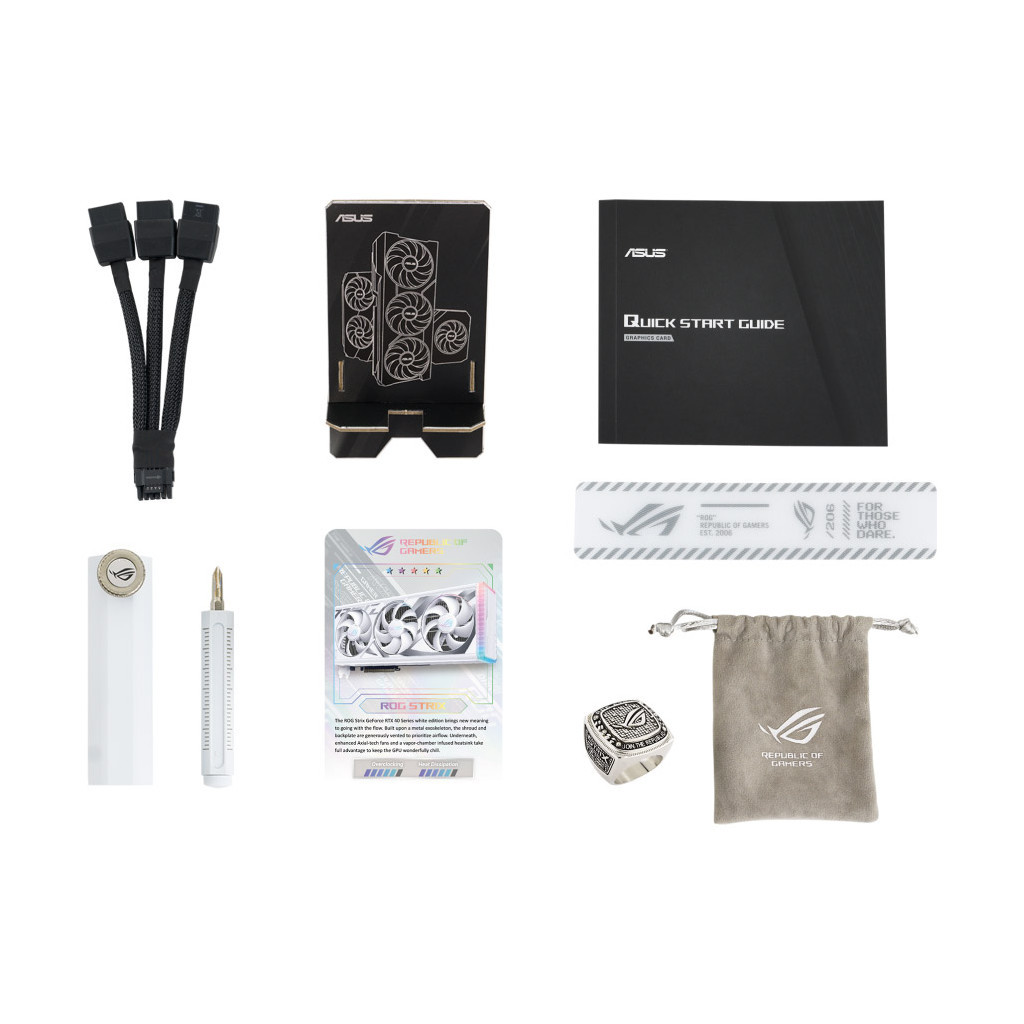 Відеокарта ASUS GeForce RTX4080 SUPER 16Gb ROG STRIX OC GAMING WHITE (ROG-STRIX-RTX4080S-O16G-WHITE) - зображення 12