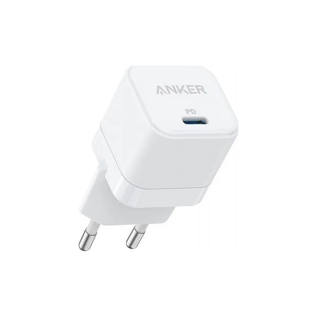 Зарядний пристрій Anker PowerPort III 20W Cube (White) (A2149G21) - зображення 1
