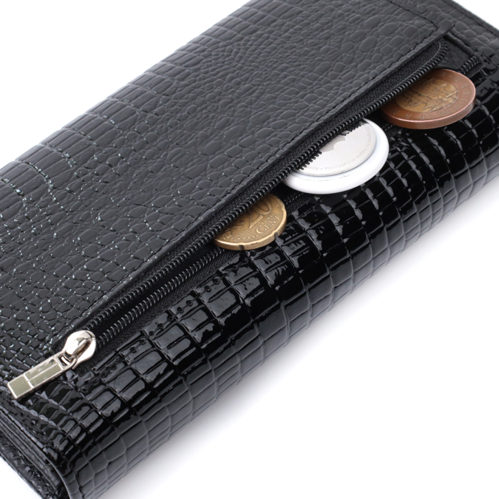 Гаманець ST Leather З натуральної шкіри Чорний (22718) - зображення 8