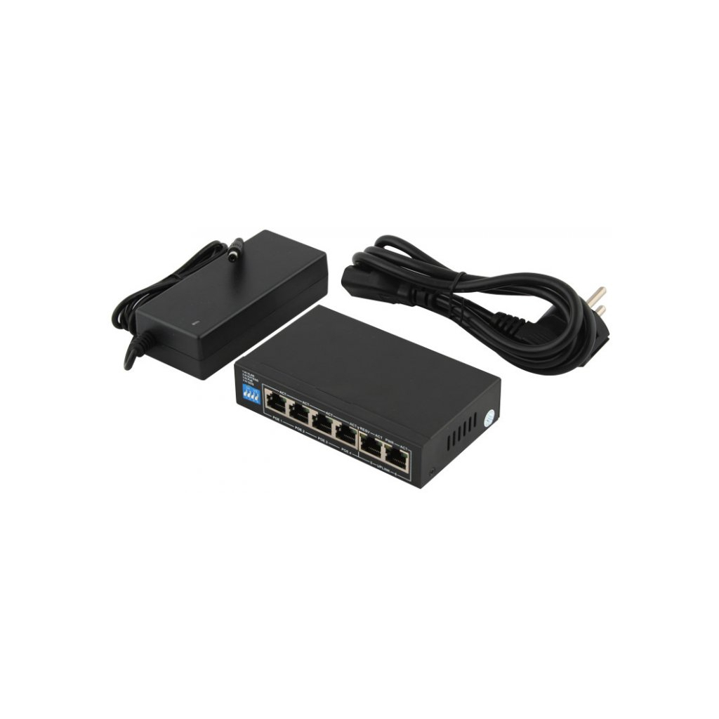 Комутатор мережевий FoxGate S6004G-G2-AI POE (60W) - зображення 4