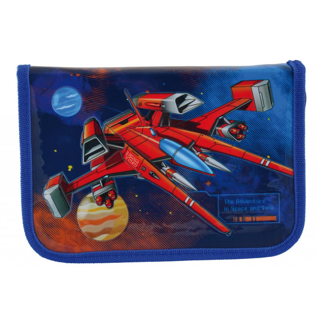 Пенал 1 вересня Star Explorer твердий одинарний з двома клапанами (532192) - зображення 4