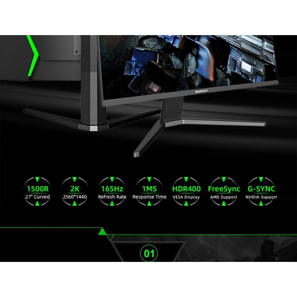 Монітор Gamemax GMX27C165Q - зображення 9