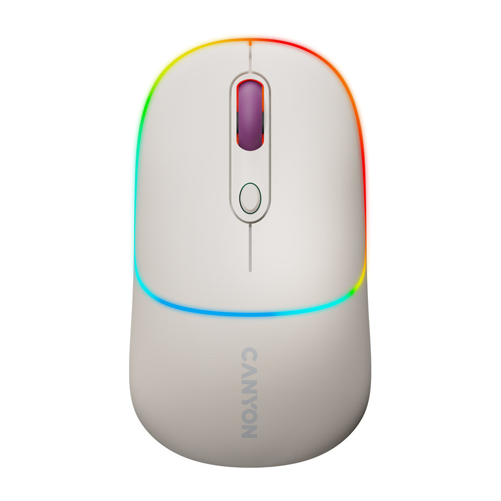 Мишка Canyon MW-22 Dual Band RGB Wireless Rice (CNS-CMSW22RC) - зображення 2