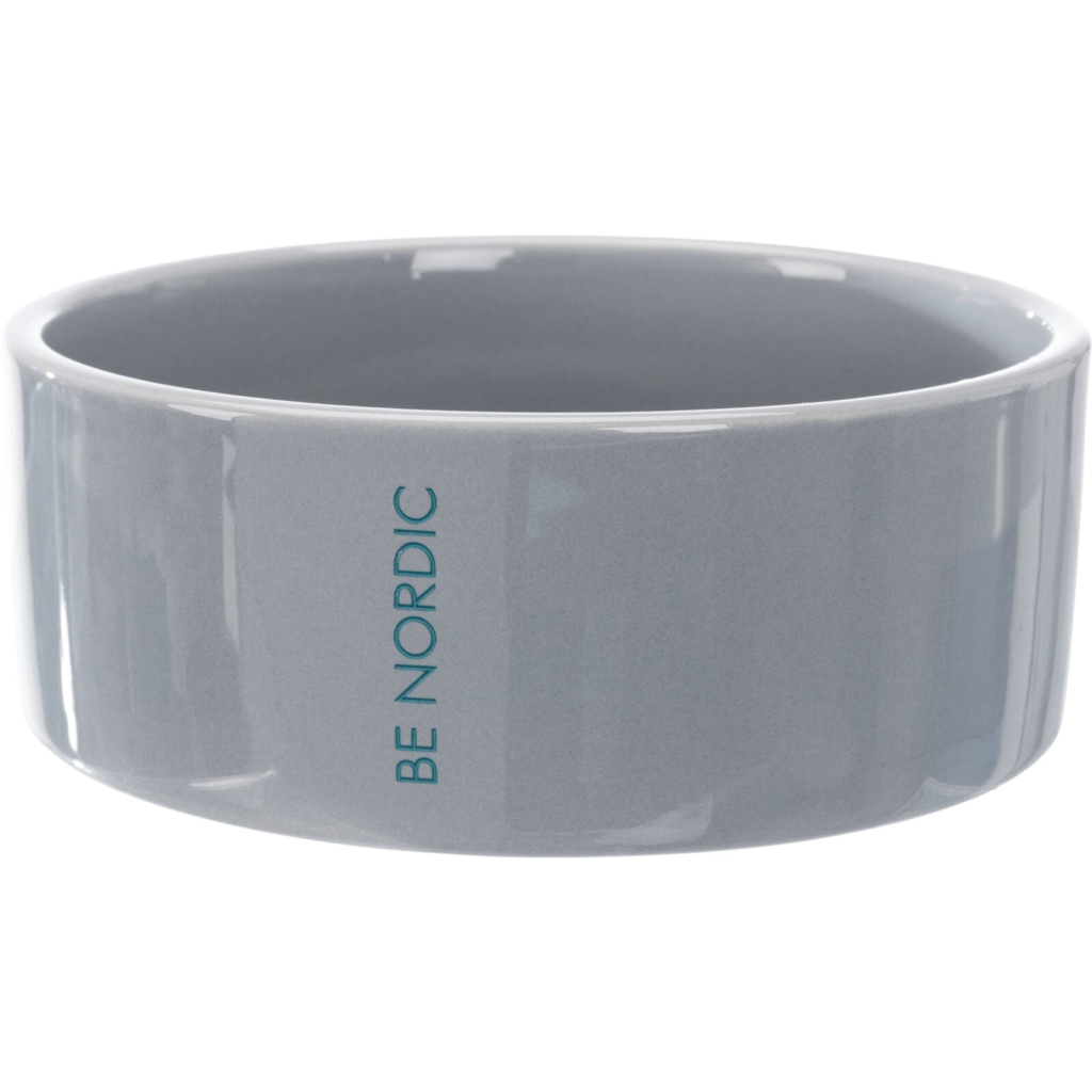 Посуд для собак Trixie Миска керамічна BE NORDIC 1.4 л/20 см (сіра) (4011905243559) - зображення 2