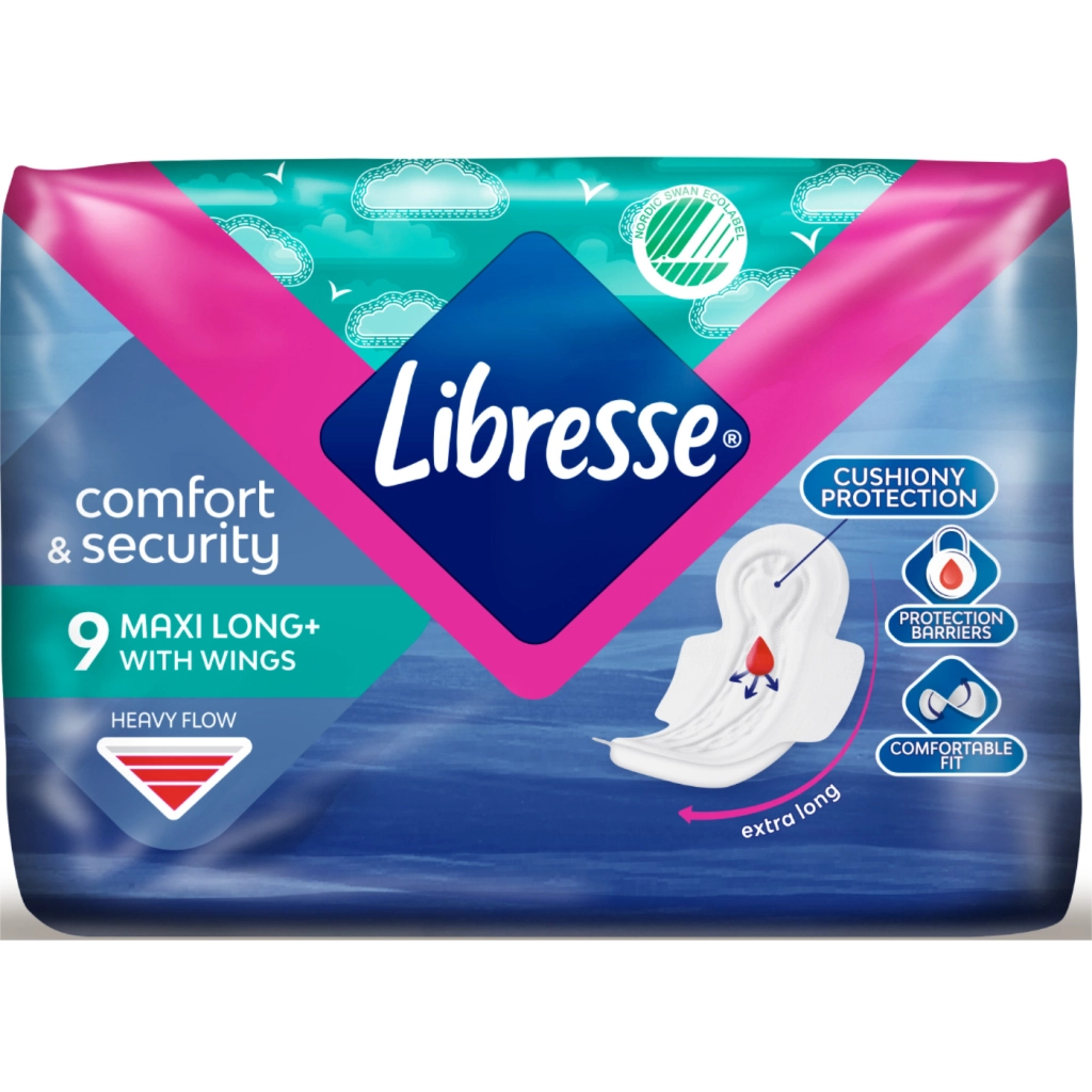 Гігієнічні прокладки Libresse Maxi Long Soft 9 шт (7322540591927) - зображення 2