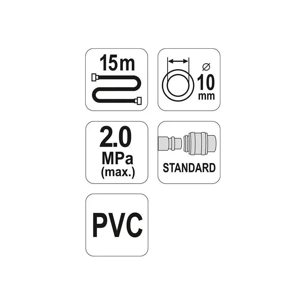 Пневматичний шланг Yato YT-24240 - зображення 3