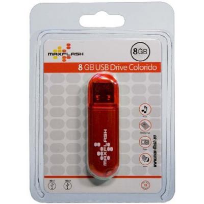 USB флеш накопичувач Maxflash 8GB Colorido RED USB 2.0 (PD8GM7R-R) - зображення 3