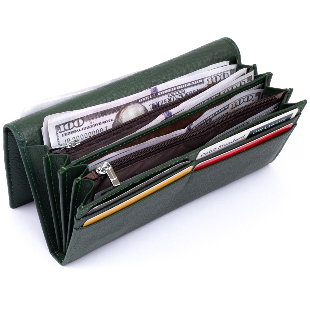 Гаманець ST Leather Зелений (19240) - зображення 4