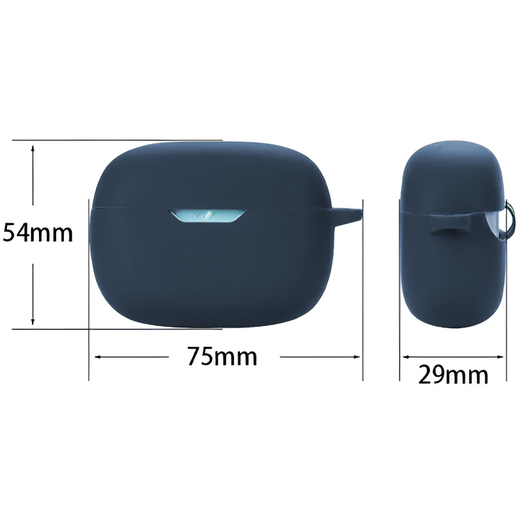 Чохол для навушників BeCover Silicon для JBL Wave Beam TWS Deep Blue (710190) - зображення 2