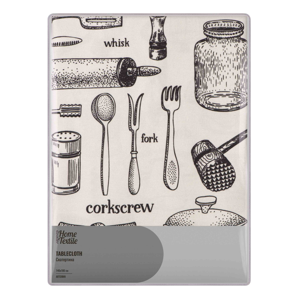 Скатертина Ardesto Kitchen 90% поліестер, 10% бавовна 140х180 см (ART08KN) - зображення 1