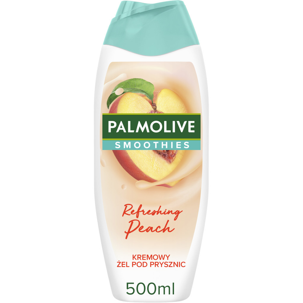 Гель для душу Palmolive Smoothies Освіжаючий персик Зволожувальний 500 мл (8718951593343) - зображення 1