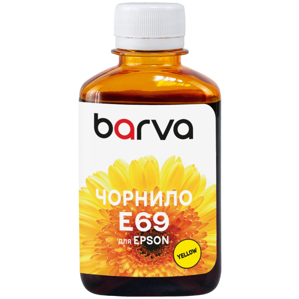 Чорнило Barva Epson T69, 180 мл, Pigm, Yellow (E69-943) - зображення 1