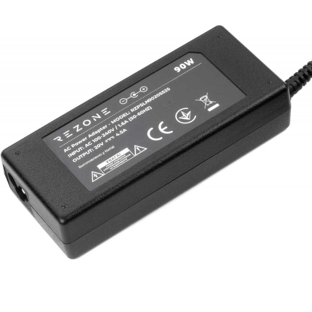 Блок живлення до ноутбуку Rezone Lenovo 90W 20V 4.5A 5.5*2.5 (RZPSLN90205525) - изображение 3