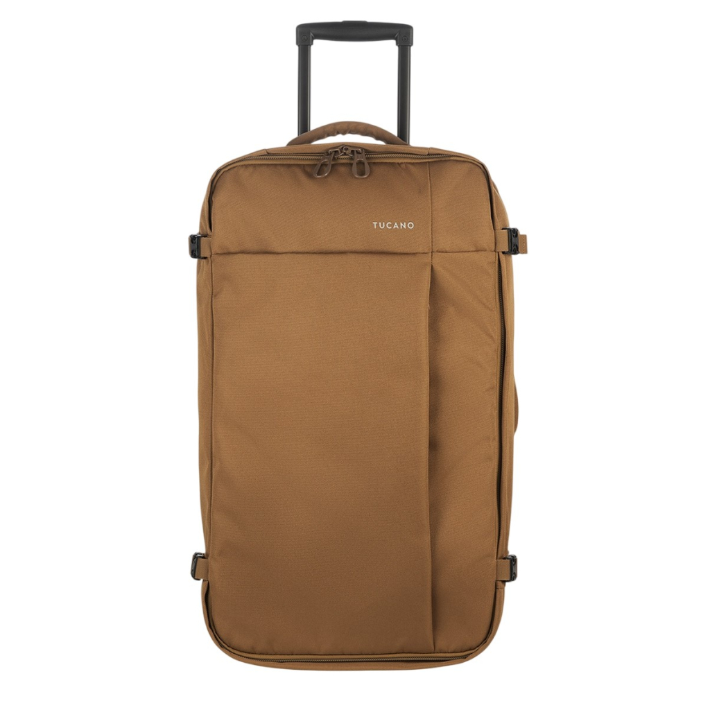 Дорожня сумка Tucano Tugo Trolley на 2-х колесах M 45 л коричнева (BTRTUG-M-MC) - зображення 5