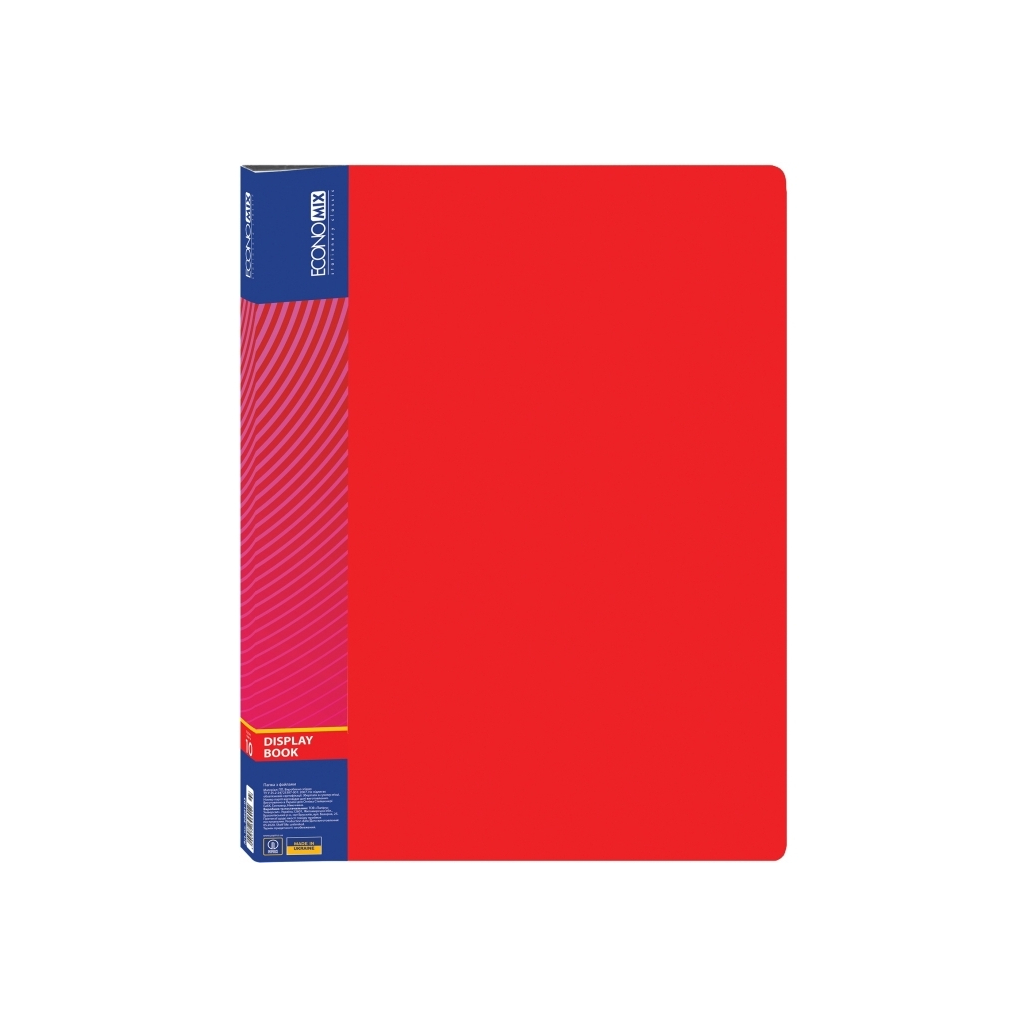 Папка з файлами Economix А4 з 10 файлами, червона (E30601-03) - изображение 1