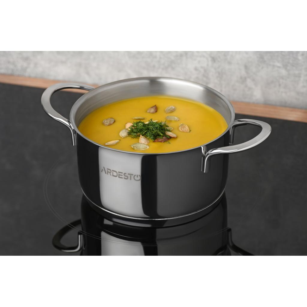 Каструля Ardesto Luna з кришкою 1,2 л (AR0612S) - зображення 5