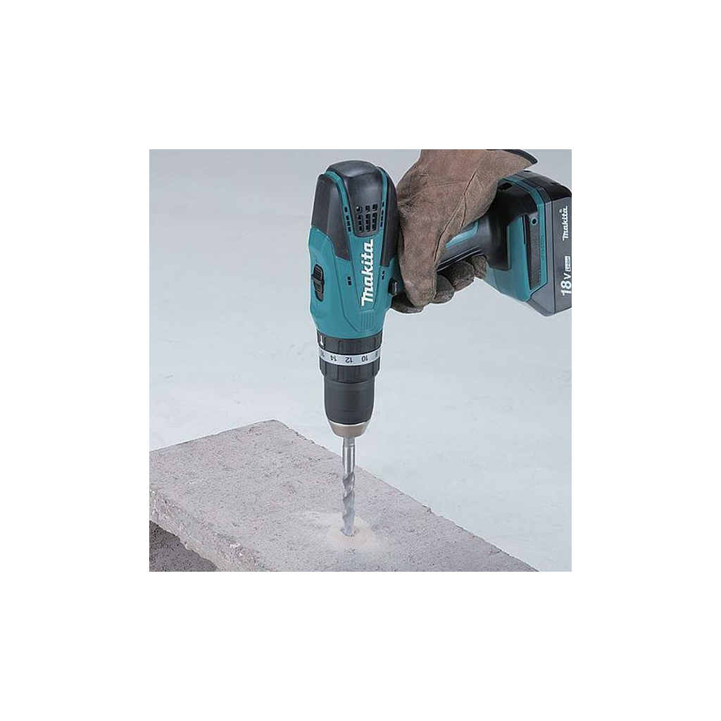 Шуруповерт Makita LXT, 1,5Аг х 2шт, DC18SD, кейс, 42 / 27Нм (DHP453SYE) - зображення 8