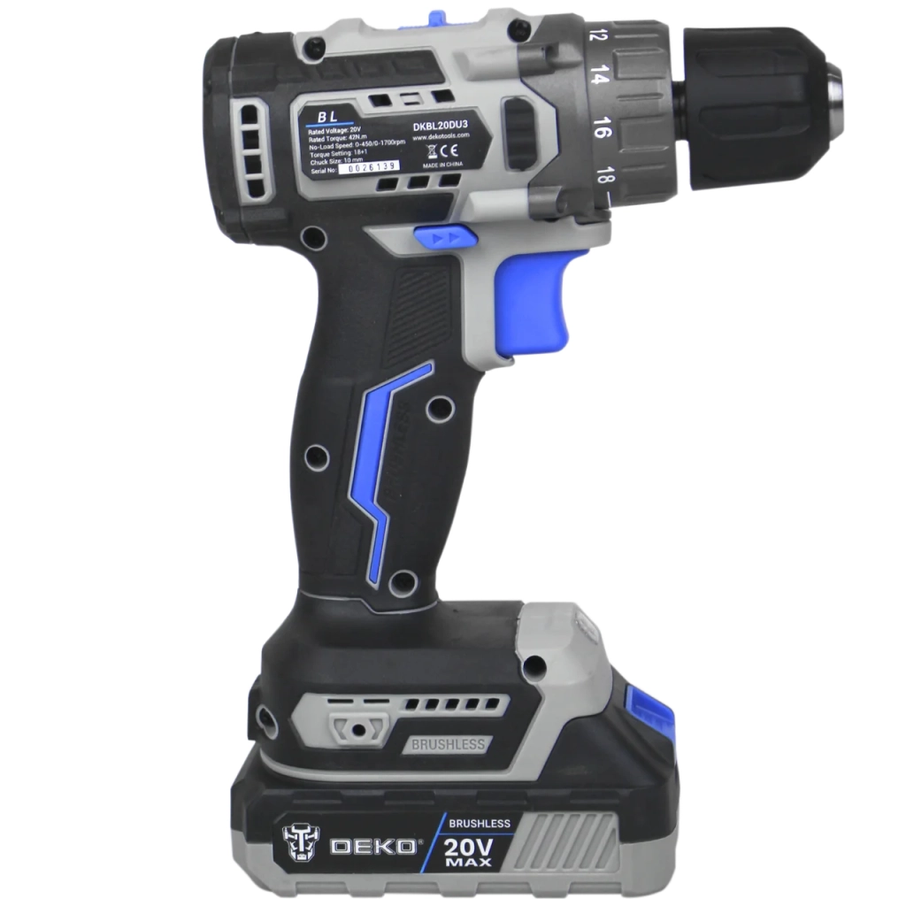 Шуруповерт Deko DKBL20DU3-B-S3 - зображення 3