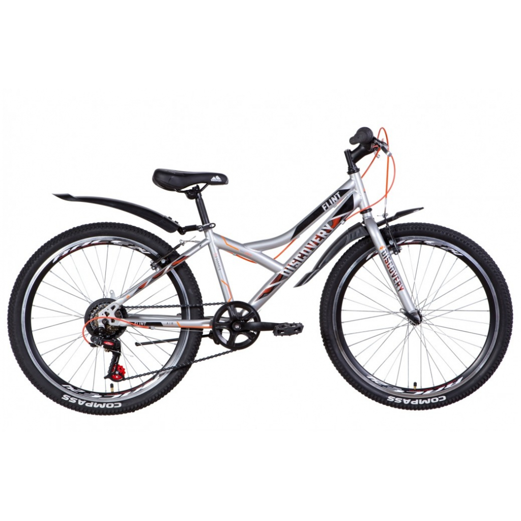 Велосипед Discovery 24" FLINT Vbr рама-13" 2021 Silver (OPS-DIS-24-223) - зображення 1