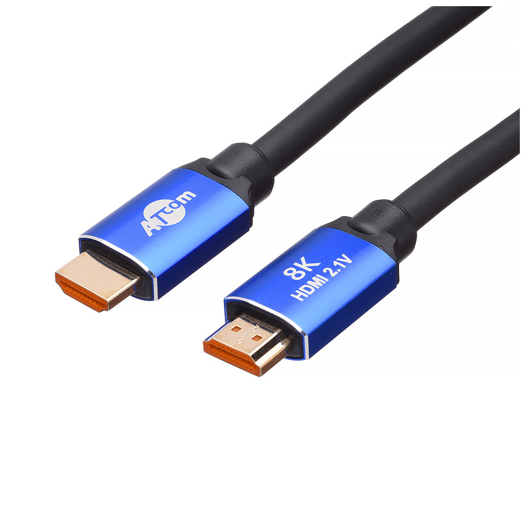 Кабель мультимедійний HDMI to HDMI 10.0m V2.1 48Gbps 8K60Hz/4K120Hz Atcom (88810) - зображення 1