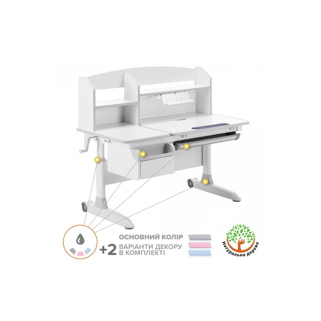 Парта ErgoKids Romana W Multicolor (Evo-70 W/MC) - изображение 2