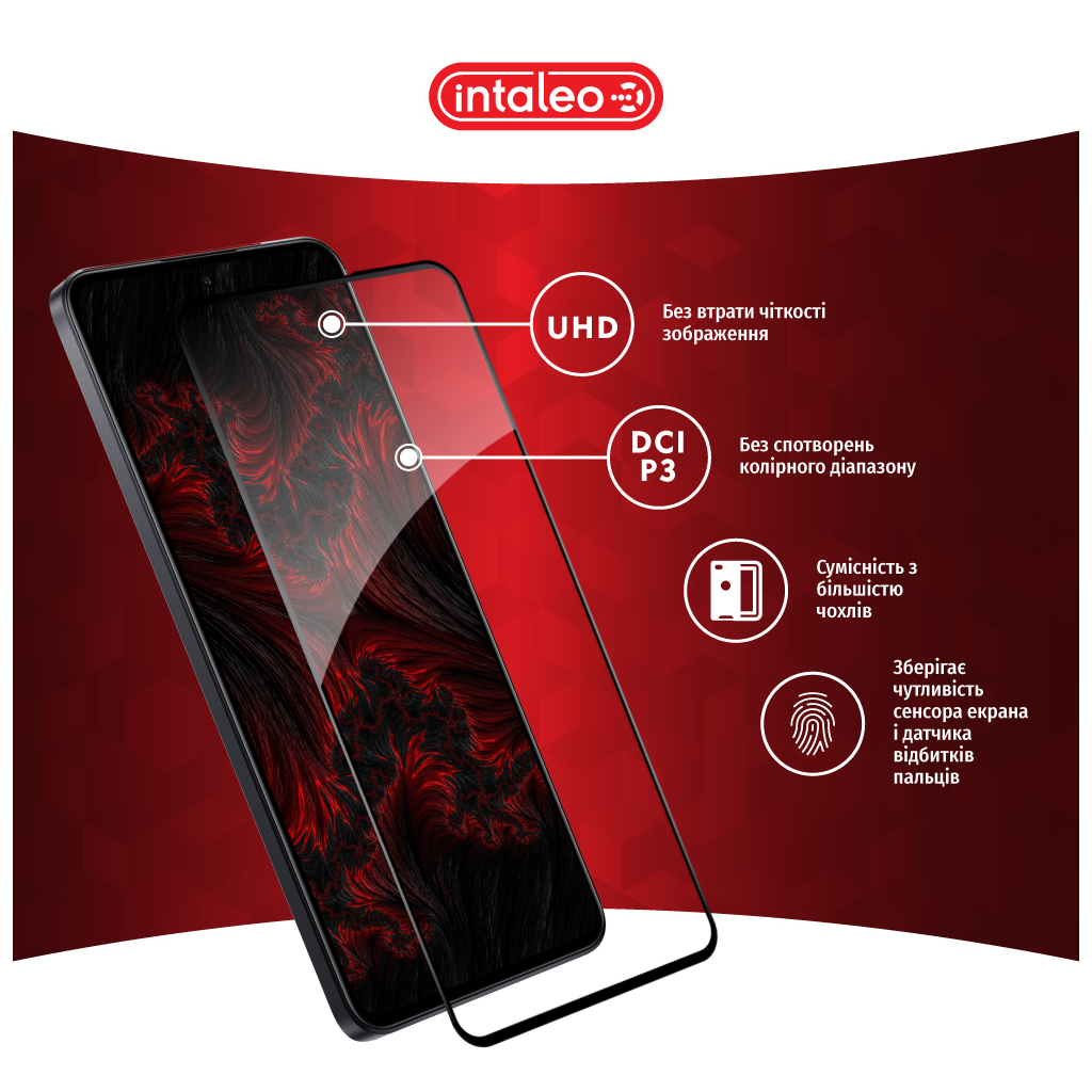 Скло захисне Intaleo Full Glue Xiaomi 13T Pro Black (1283126582622) - зображення 4