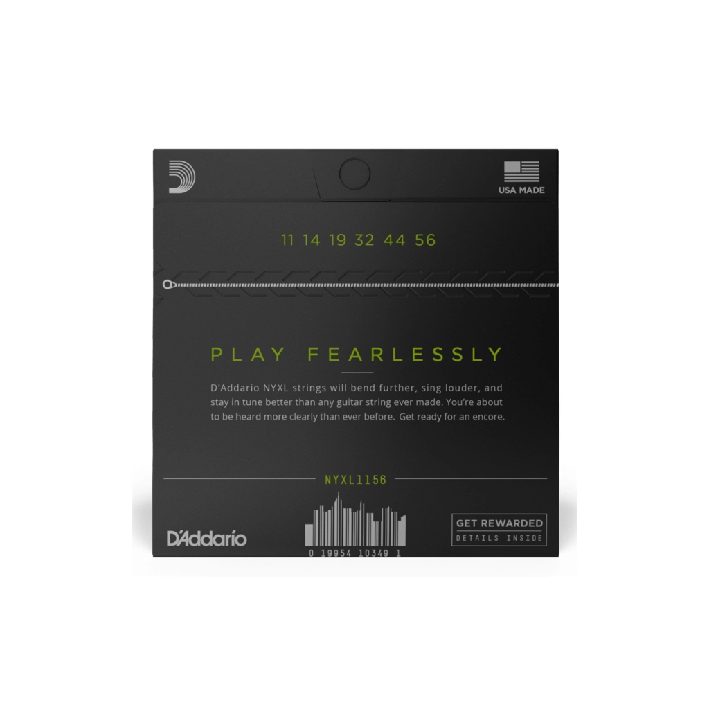 Струни для гітари D'Addario NYXL Medium Top / Extra-Heavy Bottom (11-56) (NYXL1156) - зображення 3