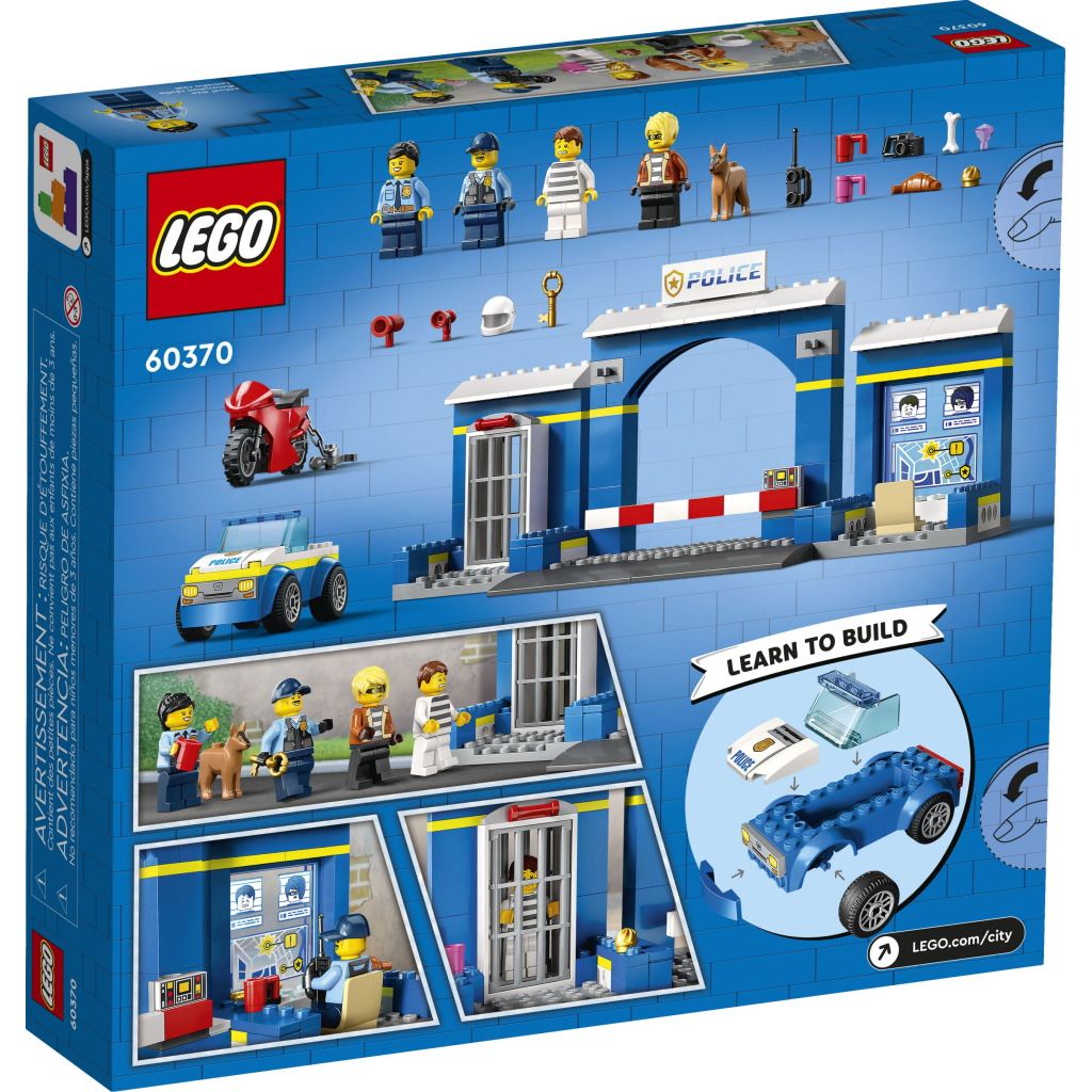 Конструктор LEGO City Переслідування на поліцейській дільниці 172 деталей (60370) - зображення 9