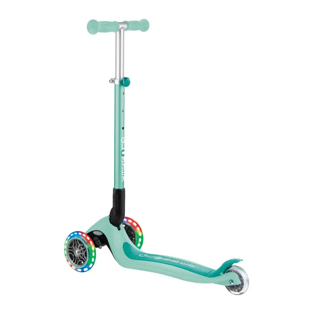 Самокат Globber Primo Foldable Lights колеса з підсвіткою до 50 кг 3+ М'ятний (432-206-3) - зображення 2