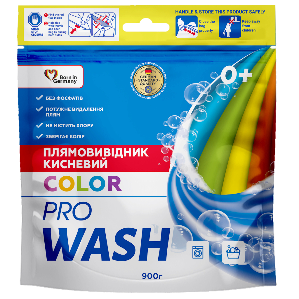 Засіб для видалення плям Pro Wash Color Кисневий 900 г (4262396145338) - зображення 1