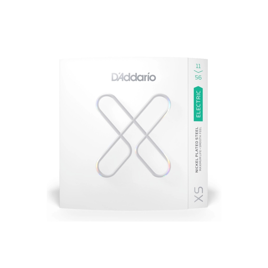 Струни для гітари D'Addario XS Coated Electric Guitar Strings Medium Top / Extra Heavy Bottom (11-56) (XSE1156) - зображення 1
