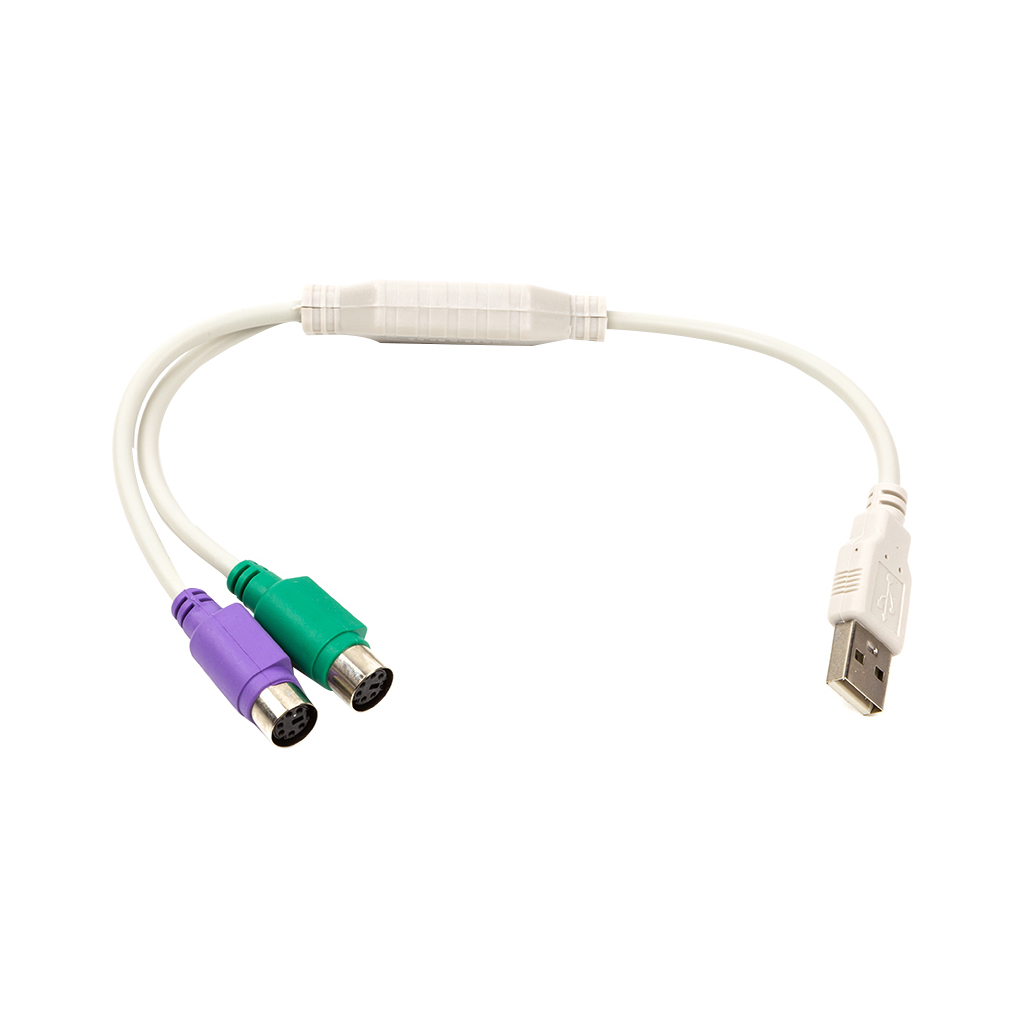 Перехідник USB to 2хPS/2, 0.3m PowerPlant (CA913183) - зображення 1