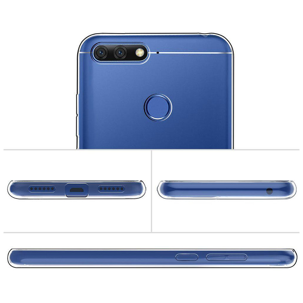 Чохол до мобільного телефона Laudtec Huawei Y6 2018 Clear tpu (Transperent) (LC-HY62018T) - изображение 10