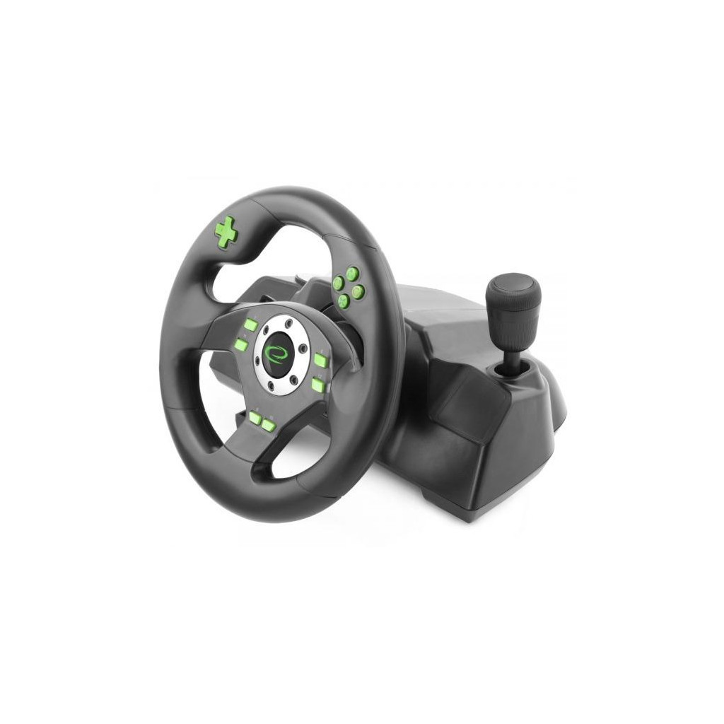 Кермо Esperanza PC/PS3 Black-Green (EGW101) - зображення 1