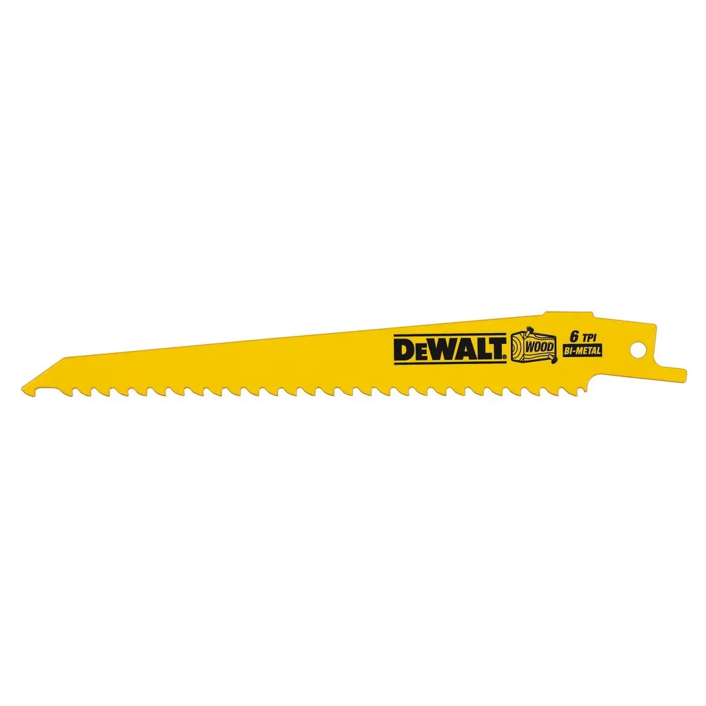 Полотно DeWALT пиляльне біметалеве, швидкий пропил, 152 мм, 6 TPI, 5 шт (DT2359) - зображення 2