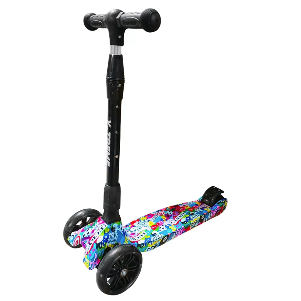 Самокат X-TREME KS-229WF RACE чорний (127349) - зображення 1
