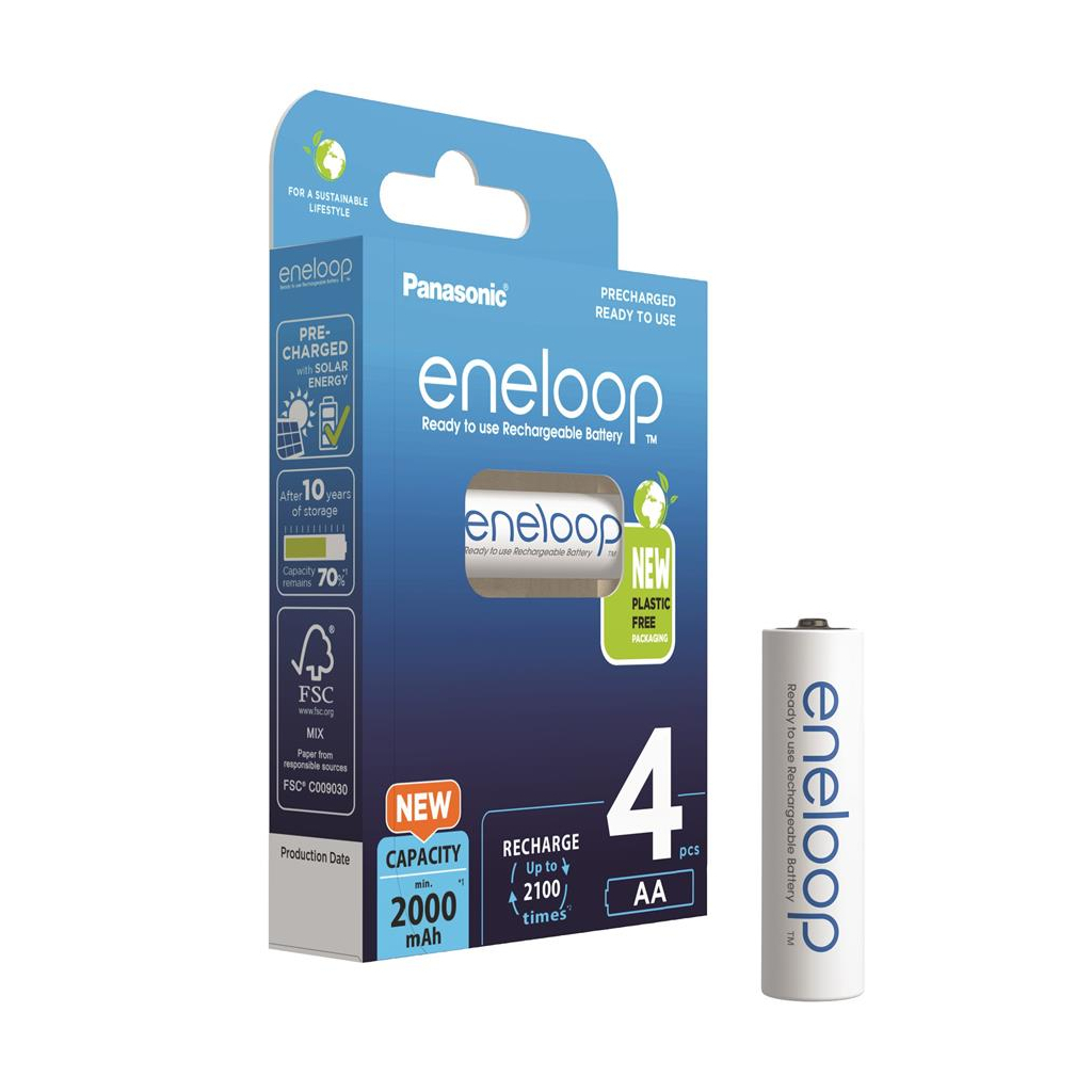 Акумулятор Panasonic Eneloop AA 2000mAh NI-MH * 4 (BK-3MCDE/4BE) - зображення 4