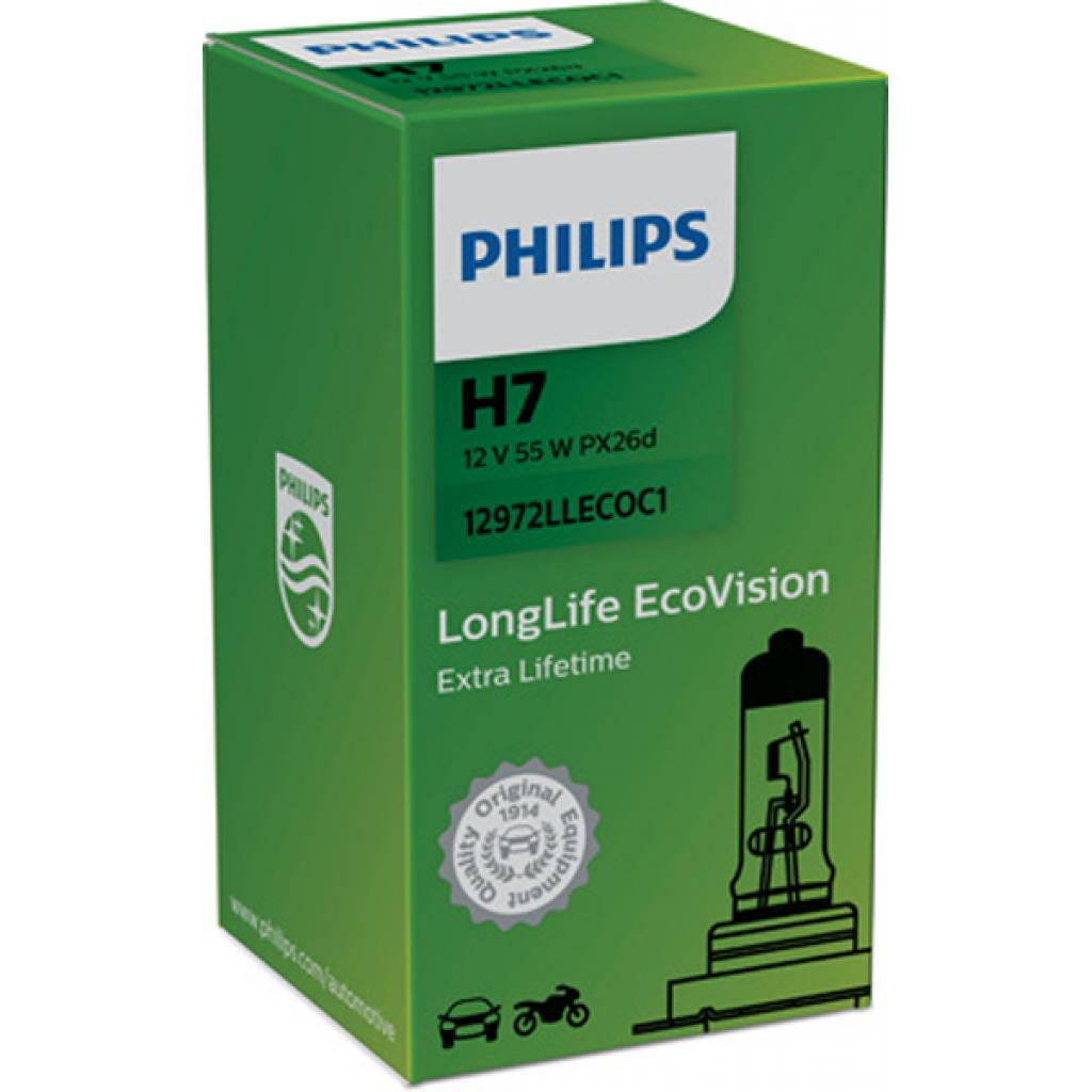 Автолампа Philips галогенова 55W (12972 LLECO C1) - зображення 2