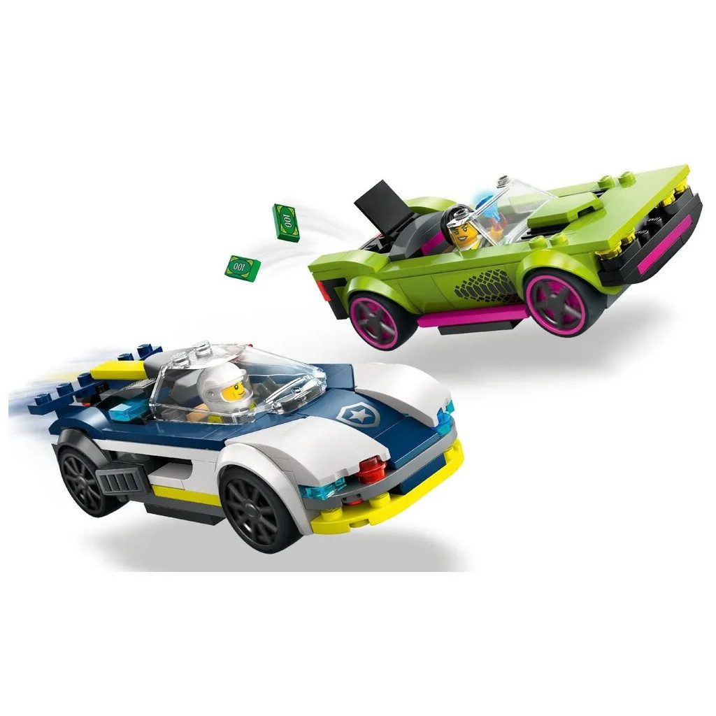 Конструктор LEGO City Переслідування маслкара на поліцейському автомобілі 213 деталей (60415) - зображення 6